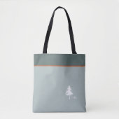 Monogram Tree Green Natuur Geïnspireerd Tote Bag (Voorkant)