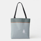 Monogram Tree Green Natuur Geïnspireerd Tote Bag (Achterkant)
