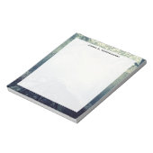 Monogram treinspoor Tracks Winter Snow Fog Notitieblok (Linkerzijde)