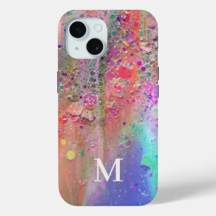 Monogram Trendy Acryl Abstract iPhone 15 Case