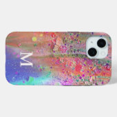 Monogram Trendy Acryl Abstract Case-Mate iPhone Case (Achterkant (horizontaal))