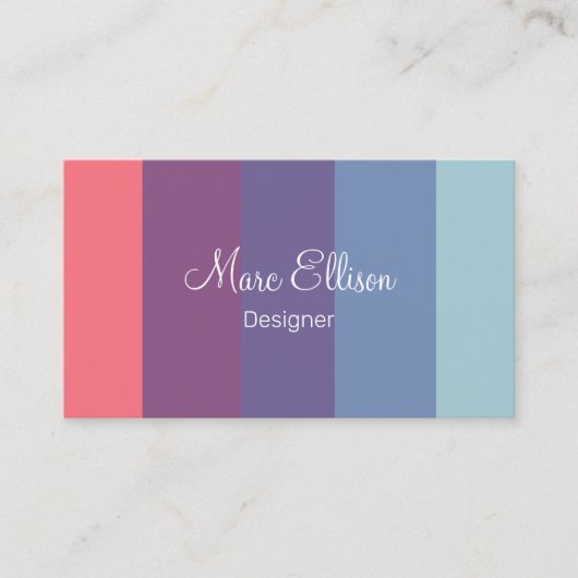 Monogram Trendy Designer Visitekaartjes (Voorkant)