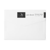 Monogram Trendy Geometric Black Pattern (Achterkant)