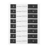 Monogram Trendy Geometric Black Pattern (Vel)