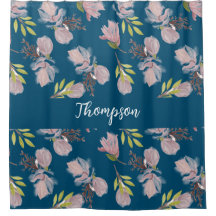Monogram trendy marjolein blauw bloemenpatroon sti