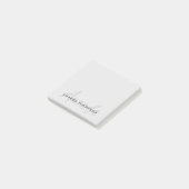 Monogram Trendy Modern gepersonaliseerd met naam Post-it® Notes (Schuin)