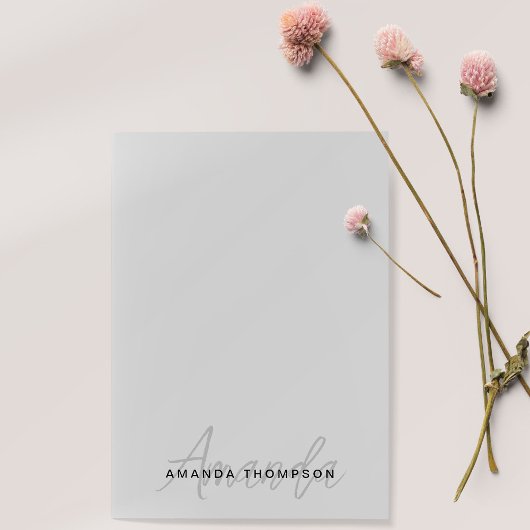 Monogram Trendy Modern gepersonaliseerd met naam Post-it® Notes