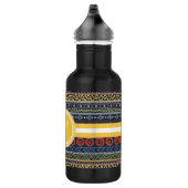 Monogram Tribal Behang op Maat Waterfles (Rechts)