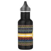Monogram Tribal Behang op Maat Waterfles (Links)