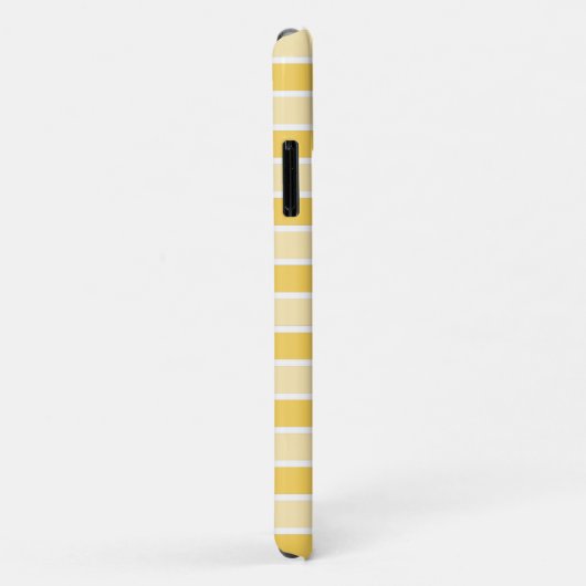 Monogram Trio Yellow Stripes Pattern Case-Mate iPhone Case (Achterkant/rechts)