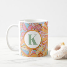 Monogram Trippy Nostalgische Floral Mood