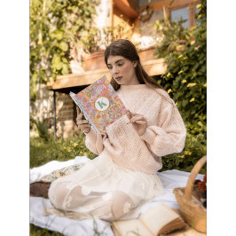 Monogram Trippy Nostalgische Floral Mood Notitieboek