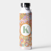 Monogram Trippy Nostalgische Floral Mood Waterfles (Links)