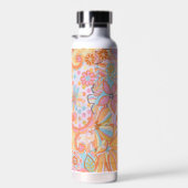 Monogram Trippy Nostalgische Floral Mood Waterfles (Rechts)