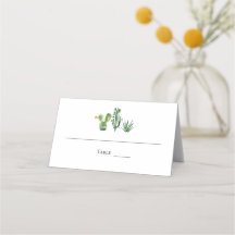Monogram Tropical Wedding Cactus
