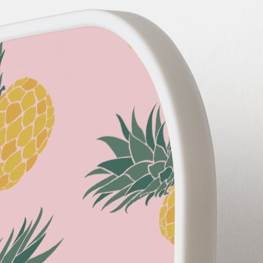 Monogram tropisch ananaspatroon pickleball paddle (Links Detail)