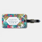 Monogram tropisch Bagagelabel (Achterkant horizontaal)