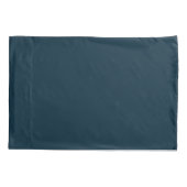 Monogram Tropisch Blauw Gele Vissen Illustratie Kussensloop (Achterkant)