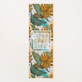 Monogram Tropisch Foliage Botanische Lang Patroon Yogamat (Voorkant)