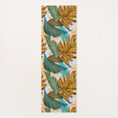 Monogram Tropisch Foliage Botanische Lang Patroon Yogamat (Achterkant)