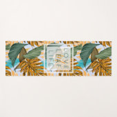 Monogram Tropisch Foliage Botanische Lang Patroon Yogamat (Voorkant (horizontaal))