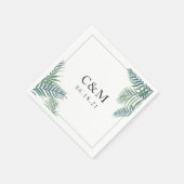 Monogram Tropisch Foliage Weddenschap Servet (Hoek)