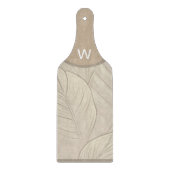 Monogram Tropisch Glas Snijplank Paddle (Voorkant)
