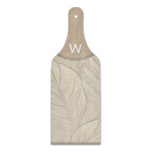 Monogram Tropisch Glas Snijplank Paddle
