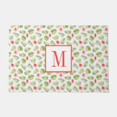 Monogram Tropisch Palm Leaves Patroon Deurmat (Voorkant)