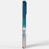 Monogram Tropisch Sandy Beach gepersonaliseerd Case-Mate iPhone Case (Achterkant / Rechts)