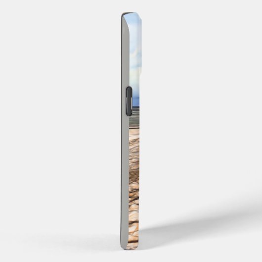 Monogram tropisch strand palmbomen oceaanmonogram Case-Mate iPhone case (Achterkant / Rechts)