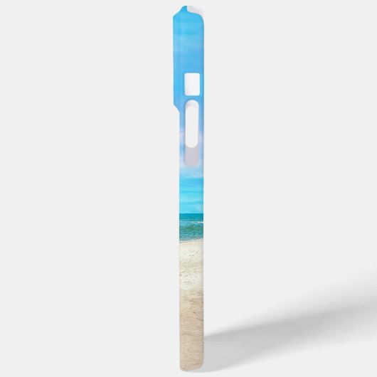 Monogram tropisch zandstrand landschap Case-Mate iPhone case (Achterkant / Links)