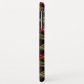 Monogram Tropisch Zwart en Goud Bladfolie Case-Mate iPhone Case (Achterkant/links)