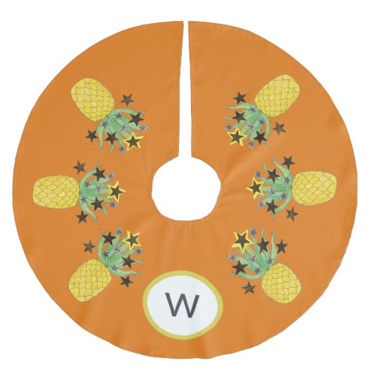 Monogram tropische anananas kerstboom rok (Voorkant)