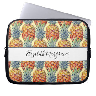 Monogram tropische anananas laptop sleeve