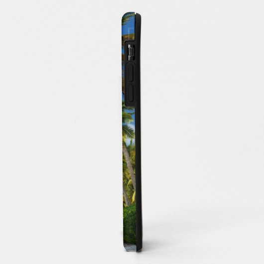 Monogram Tropische Beach Palm Trees Case-Mate iPhone Case (Achterkant/links)