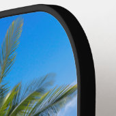 Monogram Tropische Beach Palm Trees Pickleball Paddle (Links Detail)