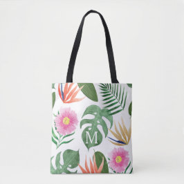 Monogram Tropische Bloem Tassen Cadeau