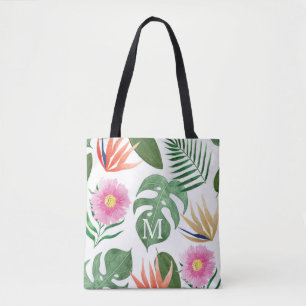 Monogram Tropische Bloem Tassen Cadeau