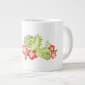 Monogram Tropische Bloemen Jumbo Mok (Voorkant rechts)
