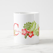 Monogram Tropische Bloemen Jumbo Mok (Voorkant)