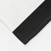 Monogram Tropische Floral met zwarte strepen Fleece Deken (Hoek)