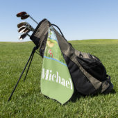 Monogram Tropische Golfbaan Golfhanddoek (Groen)