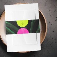 Monogram Tropische Neon Arches Palm Tree Bruiloft