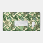 Monogram tropische palmbladeren bureaumat (Keyboard & Muis)