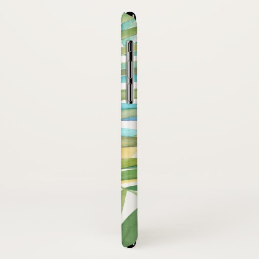 Monogram | Tropische palmbladeren Case-Mate iPhone Case (Achterkant/links)