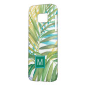 Monogram | Tropische palmbladeren Case-Mate Samsung Galaxy Hoesje (Achterkant Links)