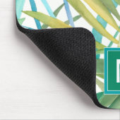 Monogram | Tropische palmbladeren Muismat (Hoek)