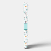Monogram Tropische Palmboom Zonneschijn Strand Tea Case-Mate iPhone Case (Achterkant / Links)