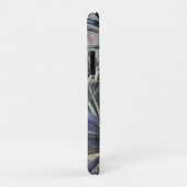 Monogram tropische palms Paarse hyacinths Case-Mate iPhone Case (Achterkant/rechts)